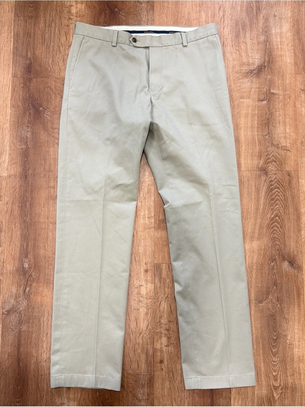 Brooks Brothers Advantage Chino Milano Pant Mens 34x33 Brown Tan Casual Office